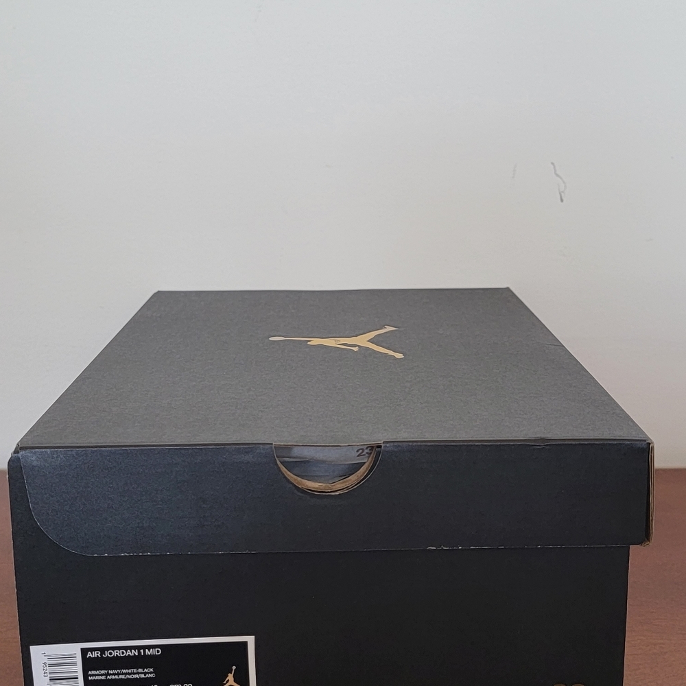 Nike Air Jordan 1 Mid Retro Armory Navy White 554724-411 Men size 11 - Picture 7 of 8